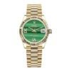 Rolex Datejust Gold Green Dial Replica