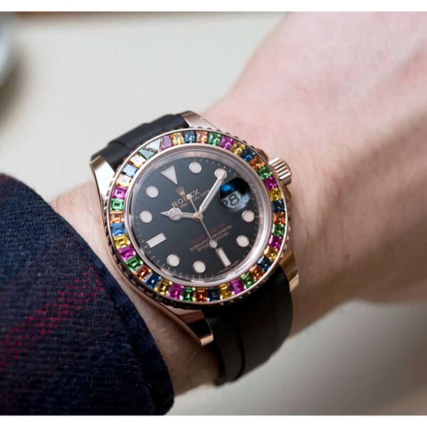 Rolex Perpetual Yacht-Master Gem-Set Bezel 116695 SATS Replica