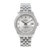 Rolex Datejust 178384-0017 White Gold Black & Diamond Dial Replica