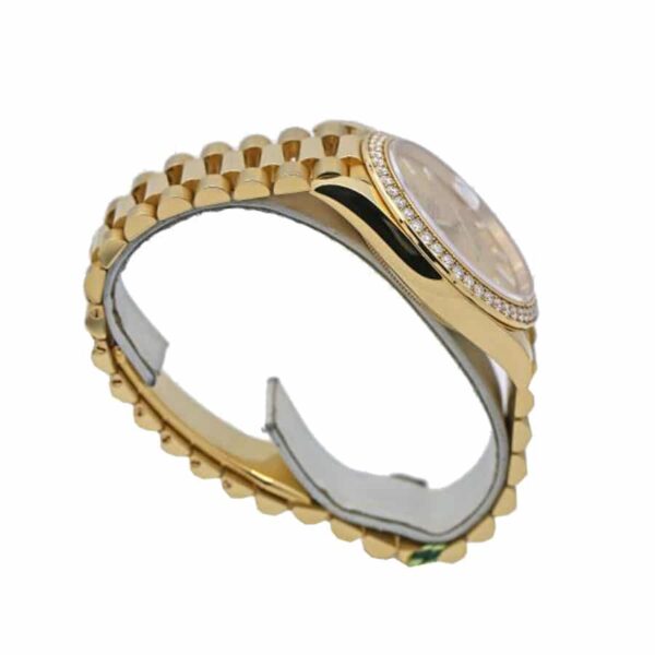 Rolex Day-Date 228348RBR KW Yellow Gold & Diamonds Champagne Dial Replica