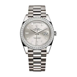Rolex Day-Date 228349RBR Diamond Bezel Sundust Dial Replica