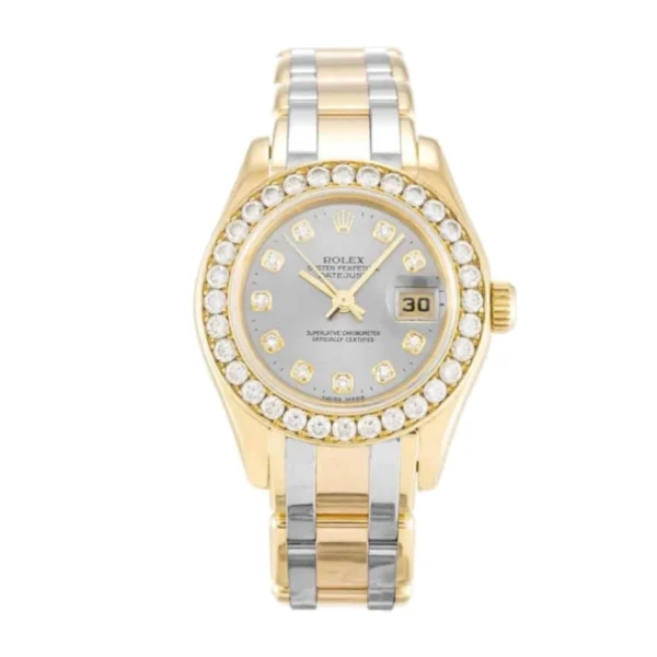 Rolex Tridor Pearlmaster Ladies Gold & Diamond 80298-0048 Replica